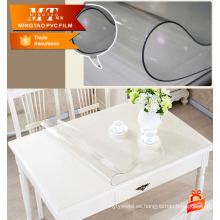 Protección de muebles PVC suave película transparente de plástico para tela de mesa